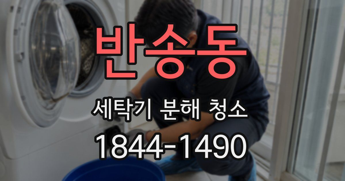 반송동 세탁기 분해 청소