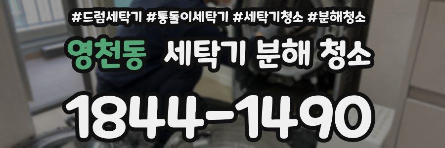 영천동 세탁기 분해 청소