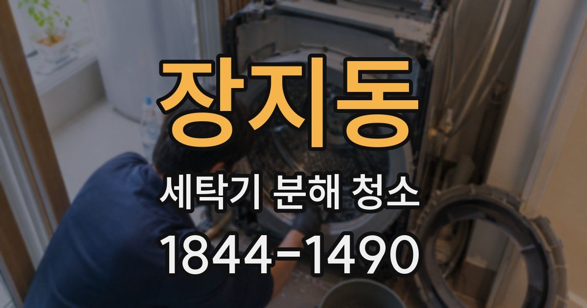 장지동 세탁기 분해 청소