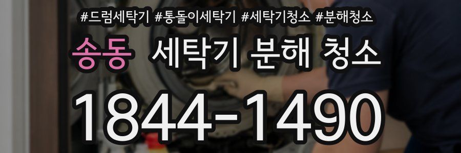 송동 세탁기 분해 청소