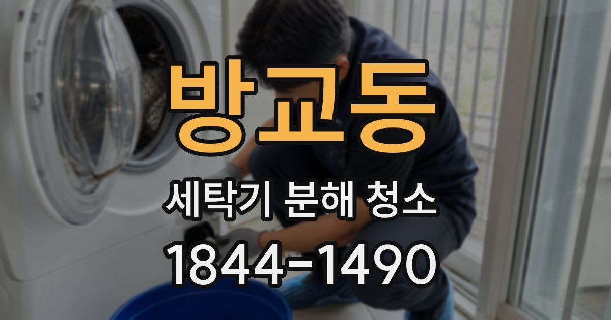 방교동 세탁기 분해 청소