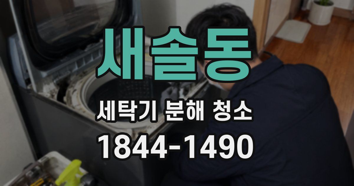 새솔동 세탁기 분해 청소