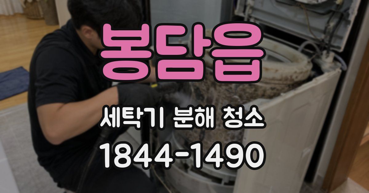 봉담읍 세탁기 분해 청소