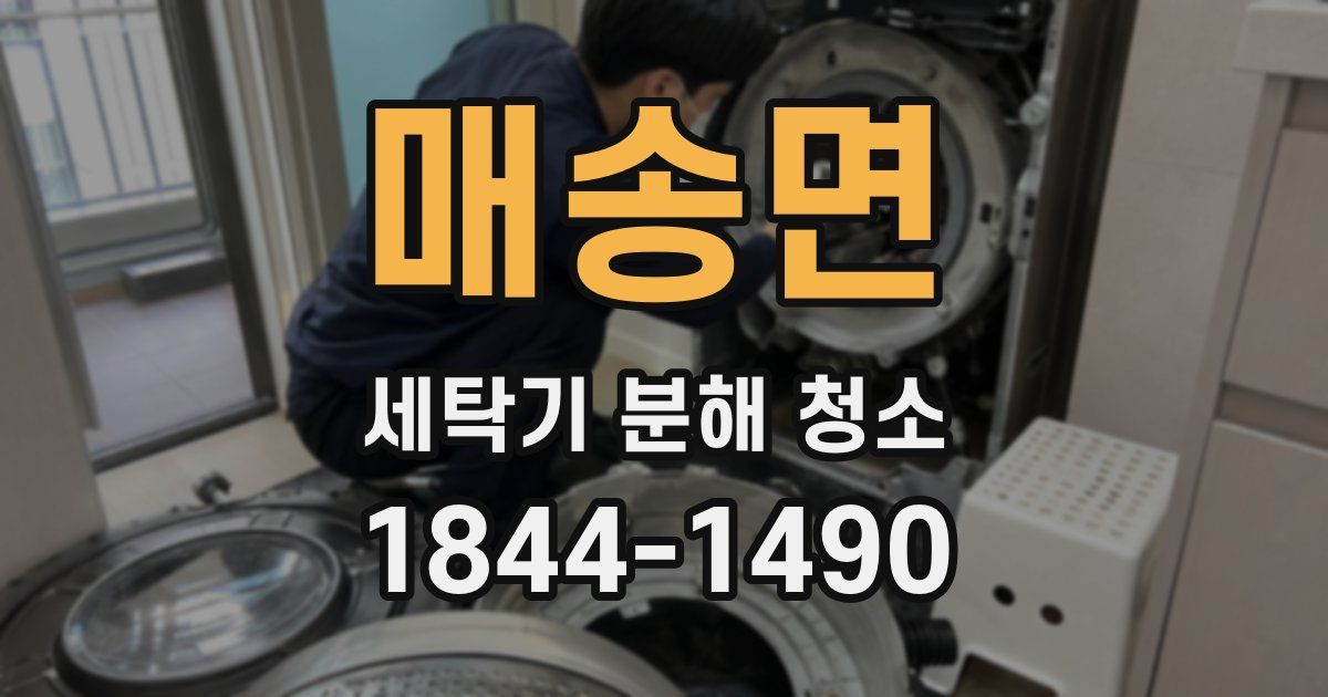 매송면 세탁기 분해 청소