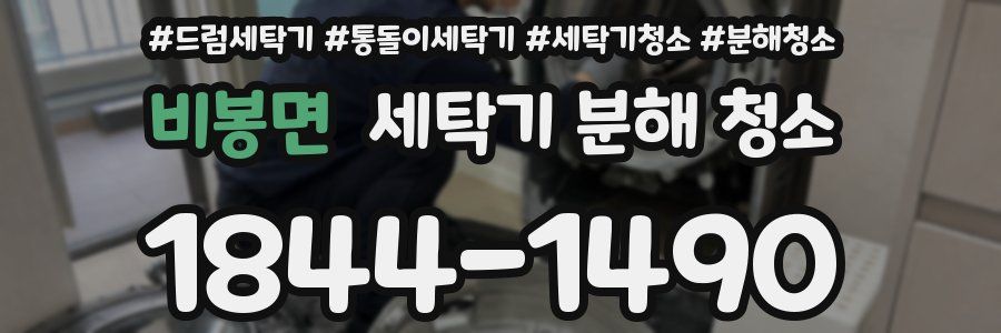 비봉면 세탁기 분해 청소