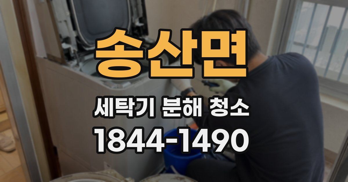 송산면 세탁기 분해 청소