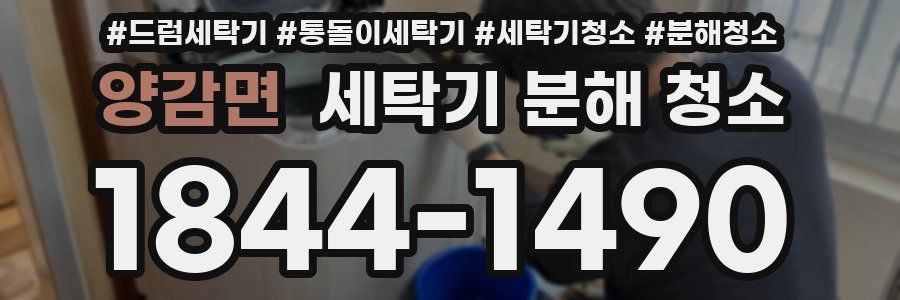 양감면 세탁기 분해 청소