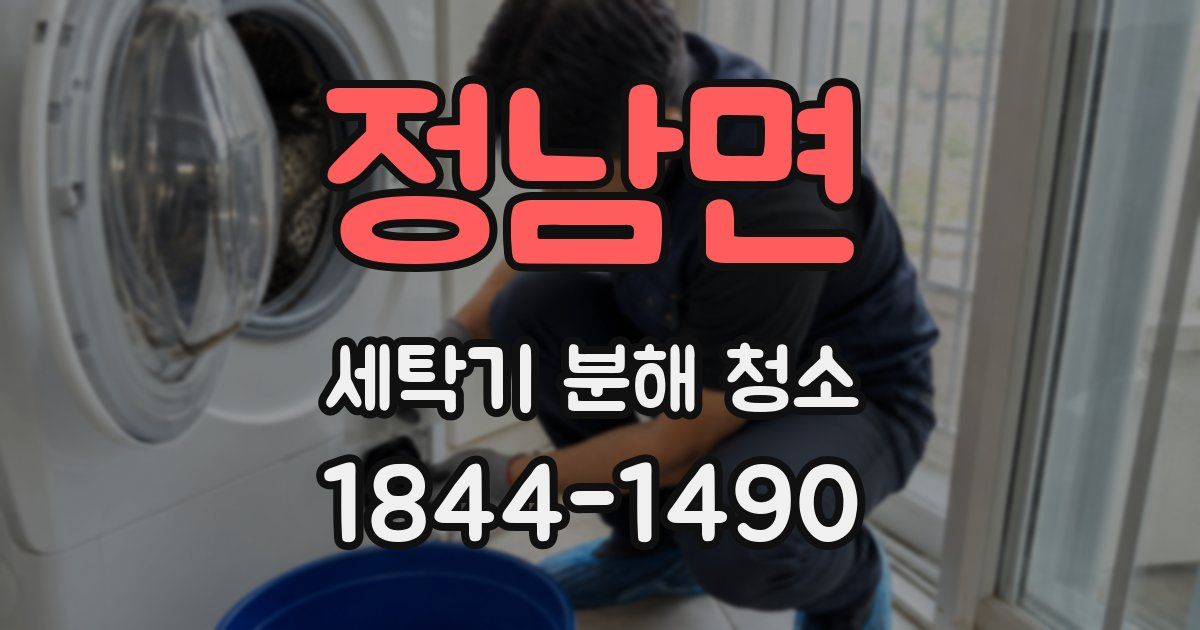 정남면 세탁기 분해 청소