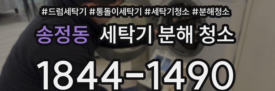 송정동 세탁기 분해 청소