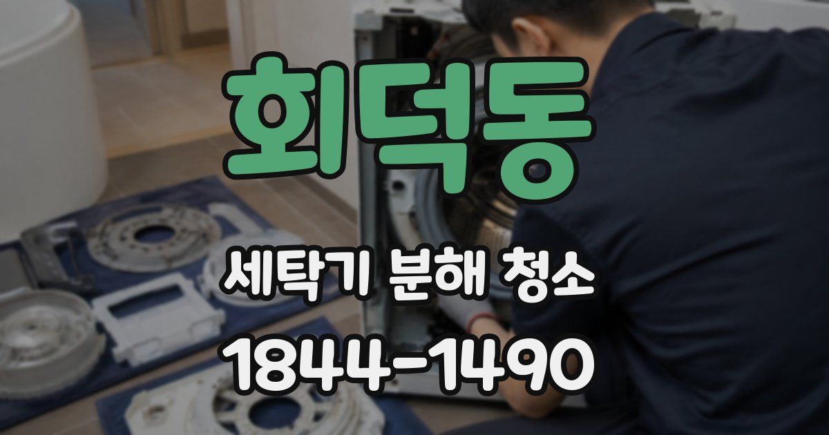 회덕동 세탁기 분해 청소