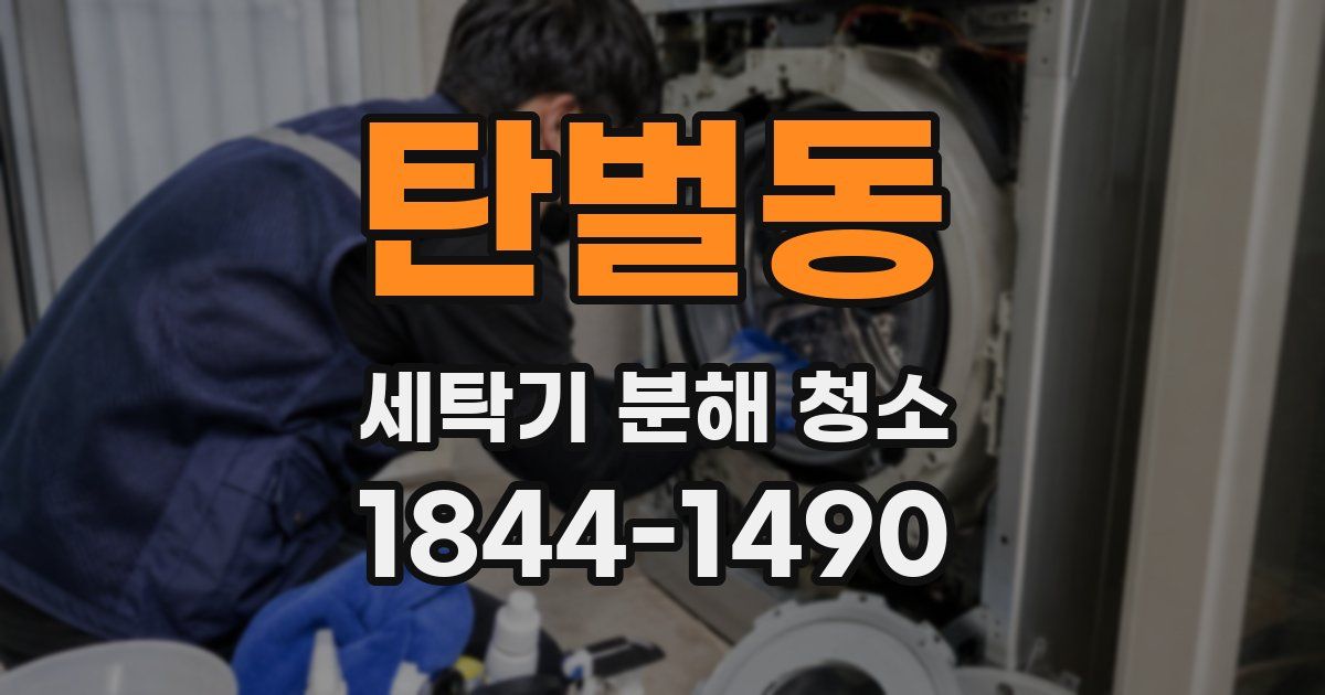 탄벌동 세탁기 분해 청소