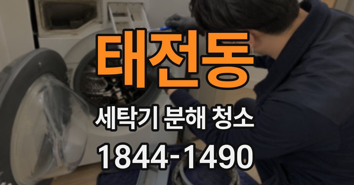 태전동 세탁기 분해 청소