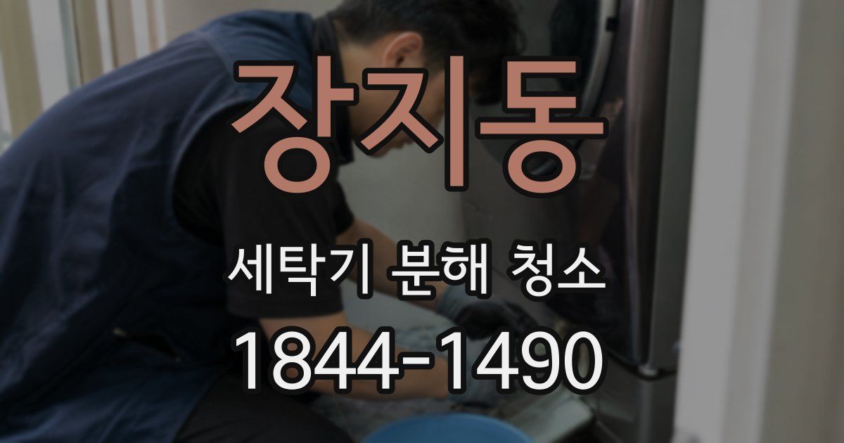 장지동 세탁기 분해 청소