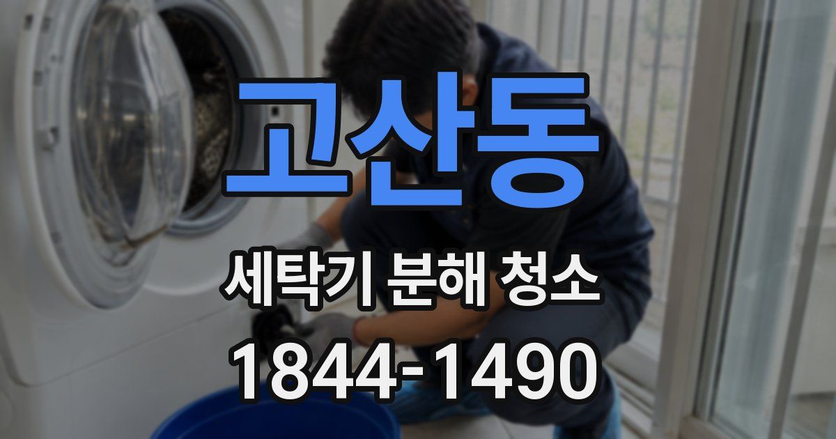 고산동 세탁기 분해 청소