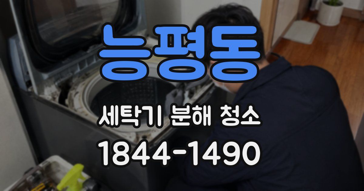 능평동 세탁기 분해 청소