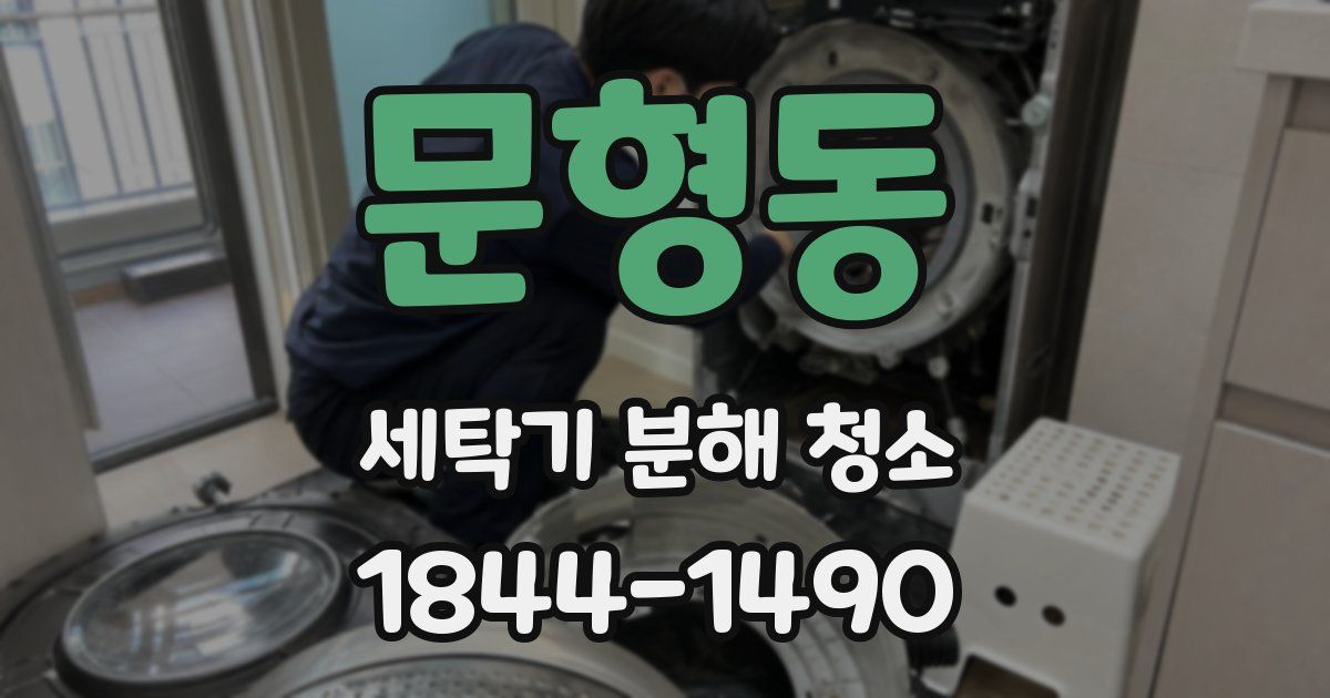 문형동 세탁기 분해 청소