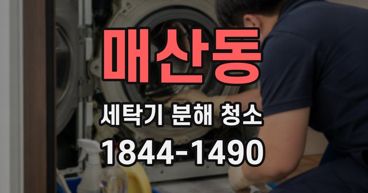 매산동 세탁기 분해 청소