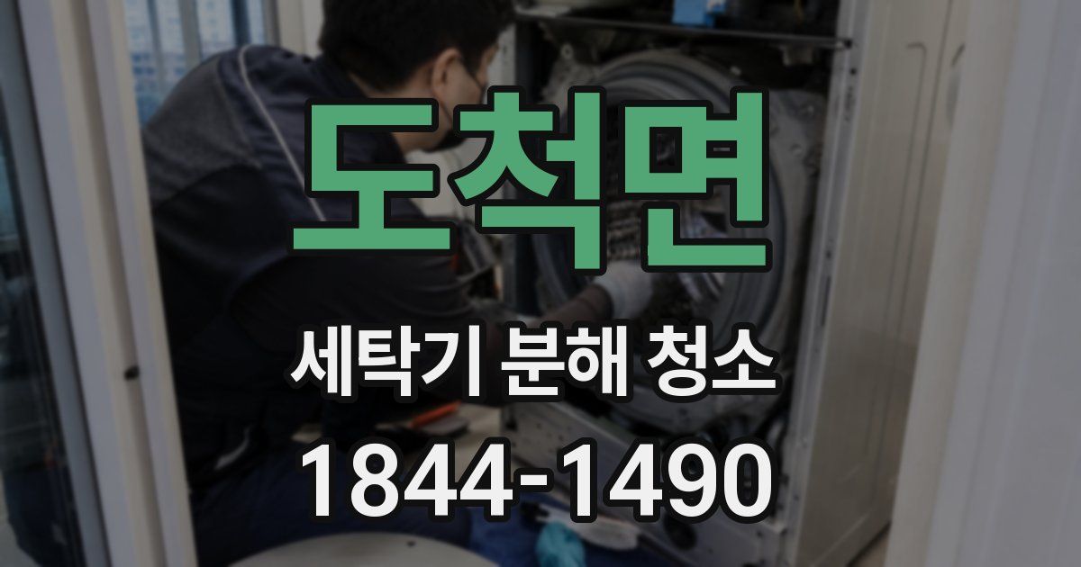 도척면 세탁기 분해 청소