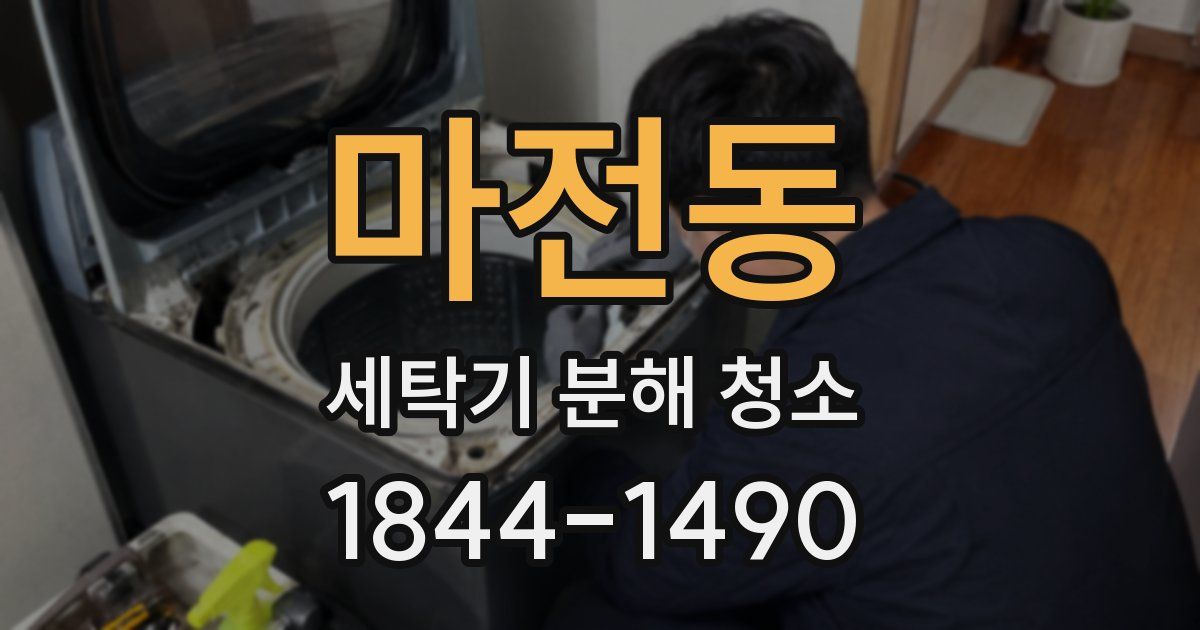 마전동 세탁기 분해 청소