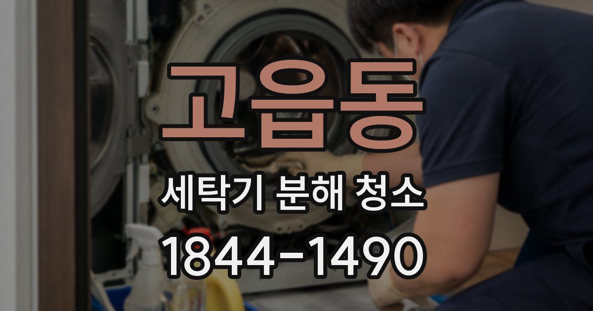 고읍동 세탁기 분해 청소