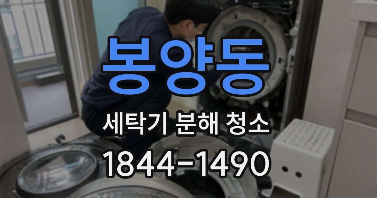 봉양동 세탁기 분해 청소