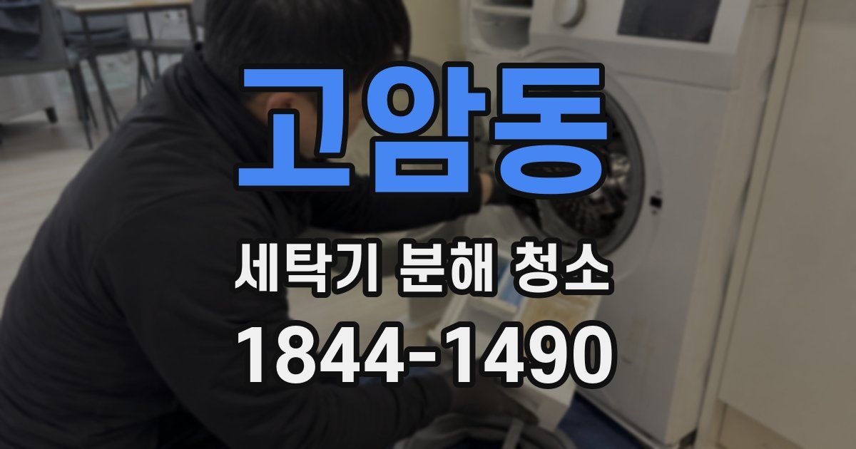 고암동 세탁기 분해 청소