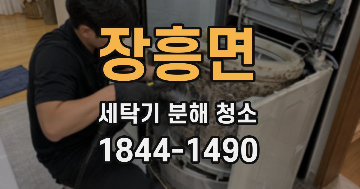 장흥면 세탁기 분해 청소