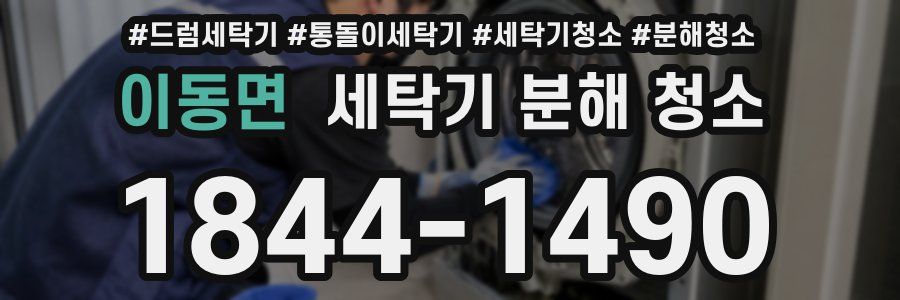 이동면 세탁기 분해 청소