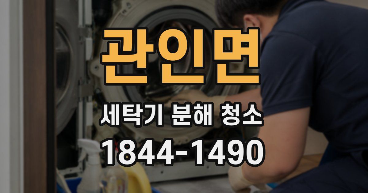 관인면 세탁기 분해 청소