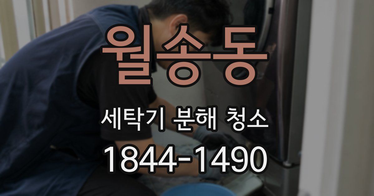월송동 세탁기 분해 청소