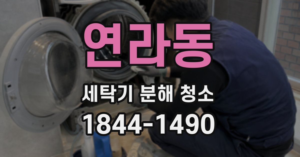 연라동 세탁기 분해 청소