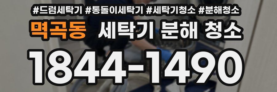 멱곡동 세탁기 분해 청소