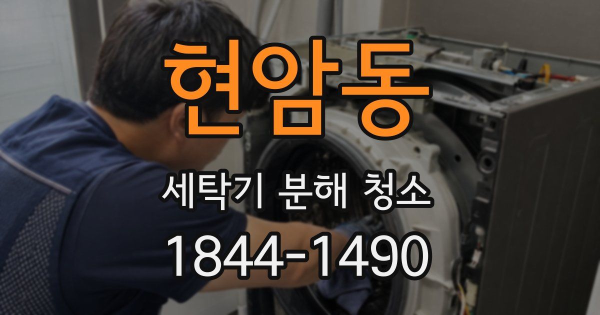 현암동 세탁기 분해 청소