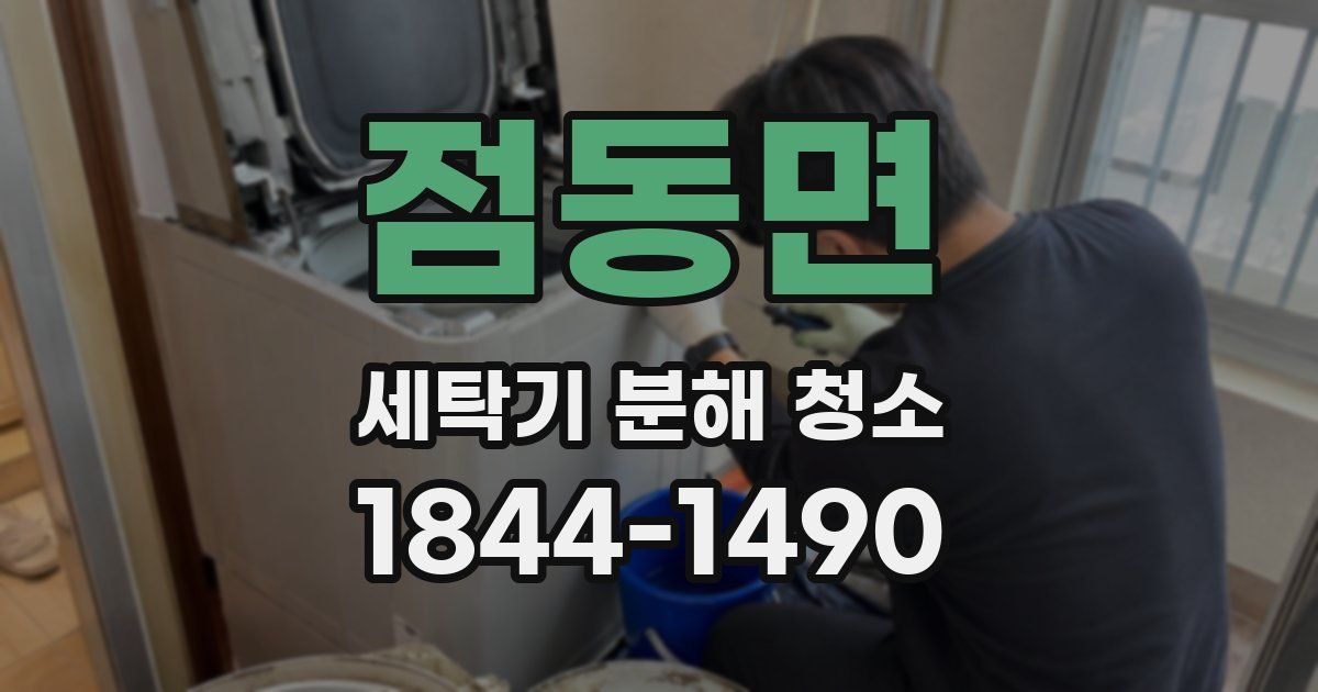 점동면 세탁기 분해 청소