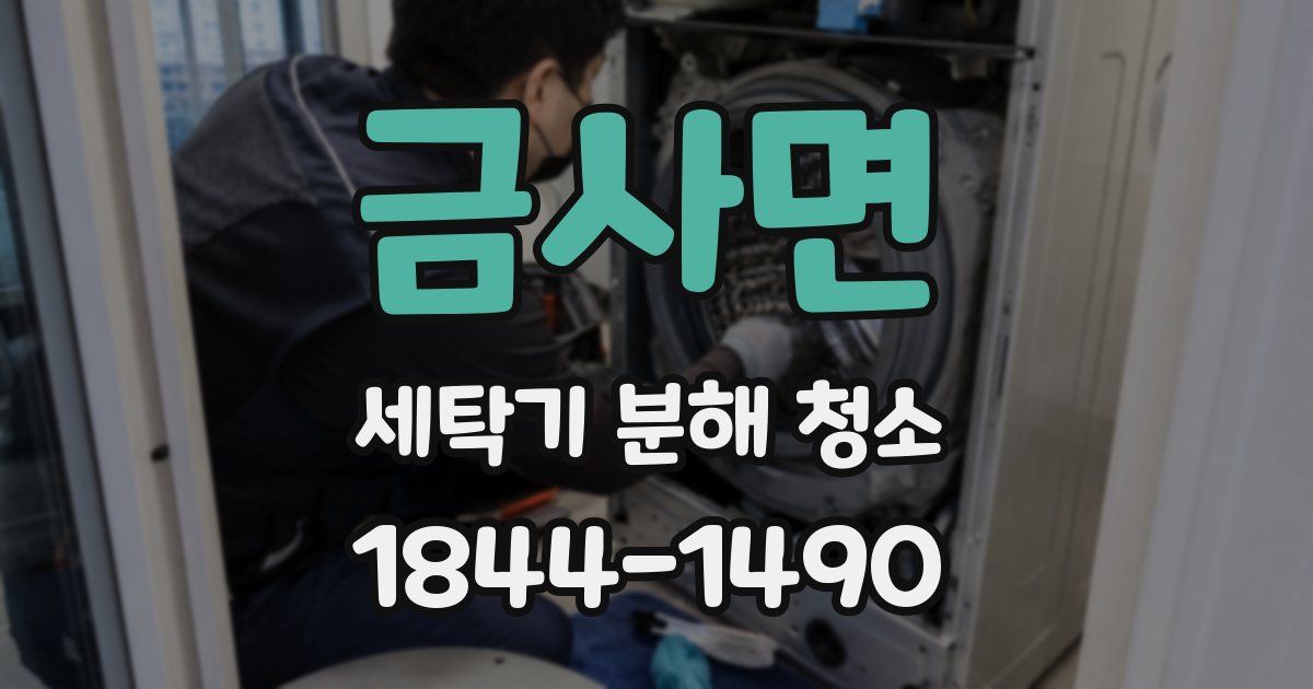 금사면 세탁기 분해 청소