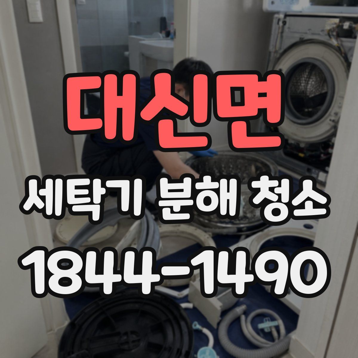 대신면 세탁기 분해 청소