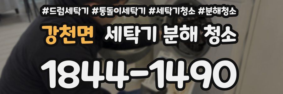 강천면 세탁기 분해 청소