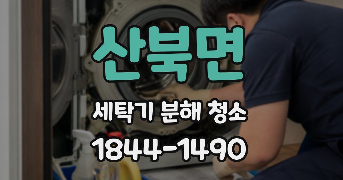 산북면 세탁기 분해 청소