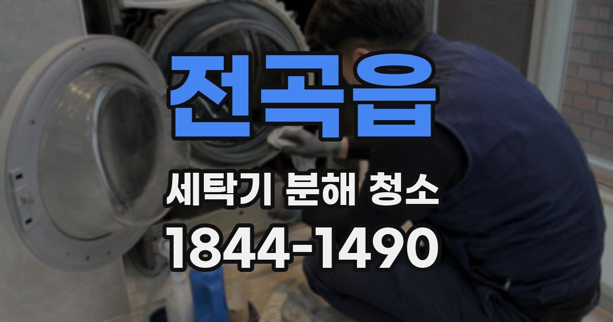 전곡읍 세탁기 분해 청소