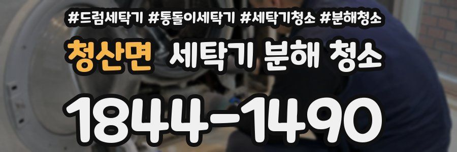 청산면 세탁기 분해 청소