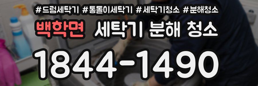 백학면 세탁기 분해 청소