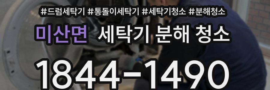 미산면 세탁기 분해 청소