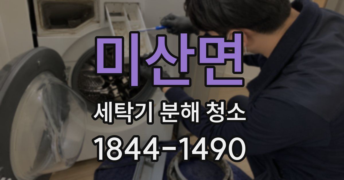 미산면 세탁기 분해 청소
