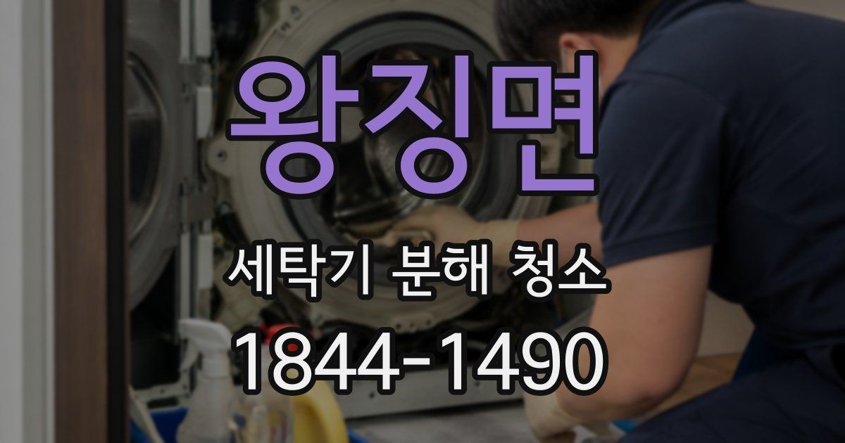 왕징면 세탁기 분해 청소