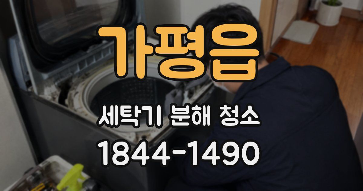 가평읍 세탁기 분해 청소
