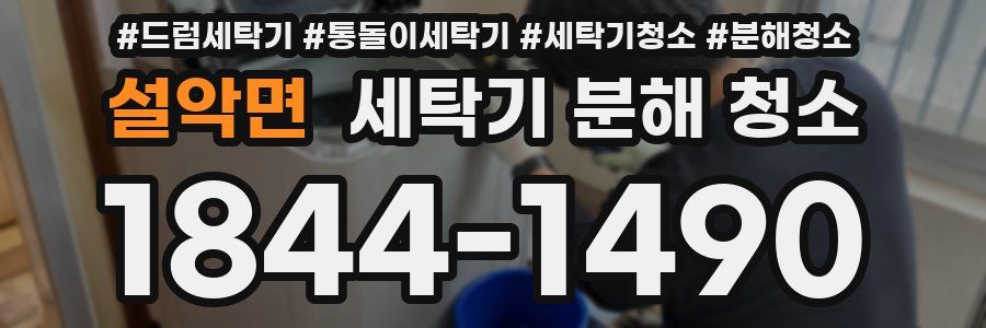 설악면 세탁기 분해 청소