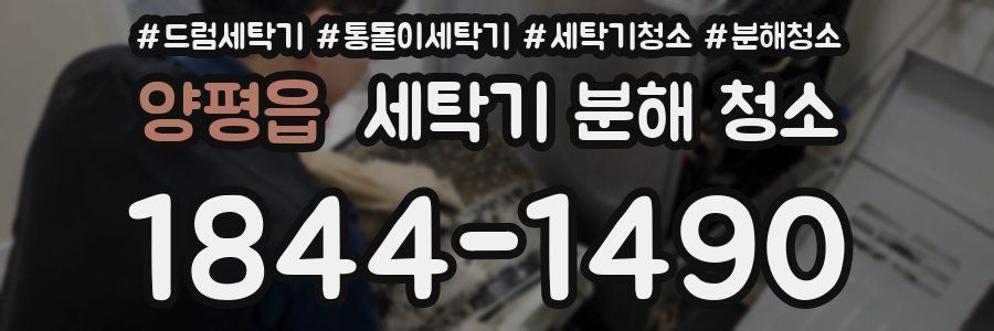 양평읍 세탁기 분해 청소