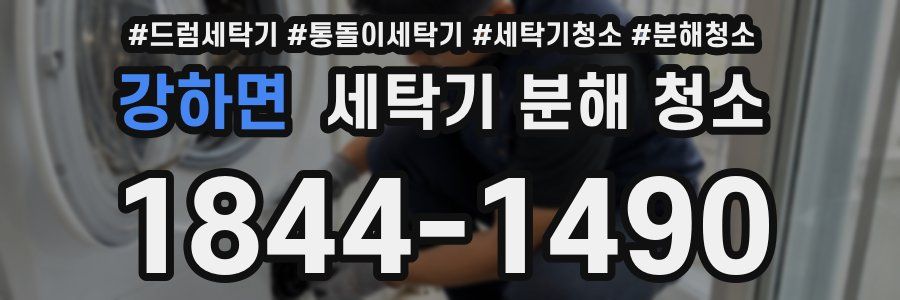강하면 세탁기 분해 청소