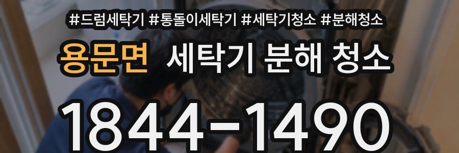 용문면 세탁기 분해 청소
