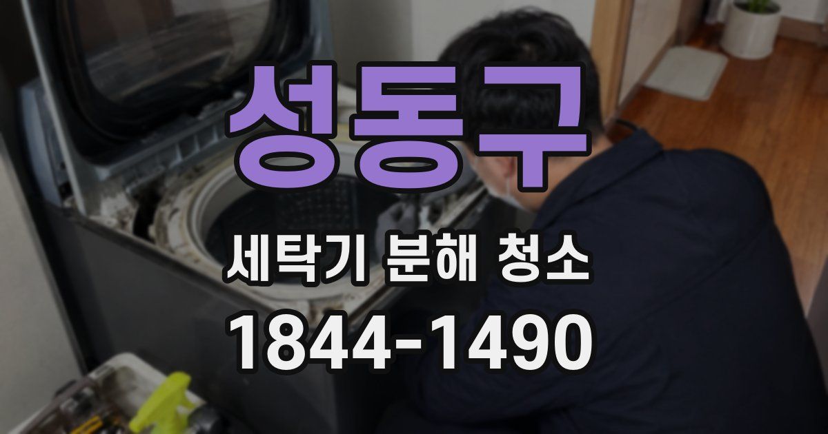 성동구 세탁기 분해 청소